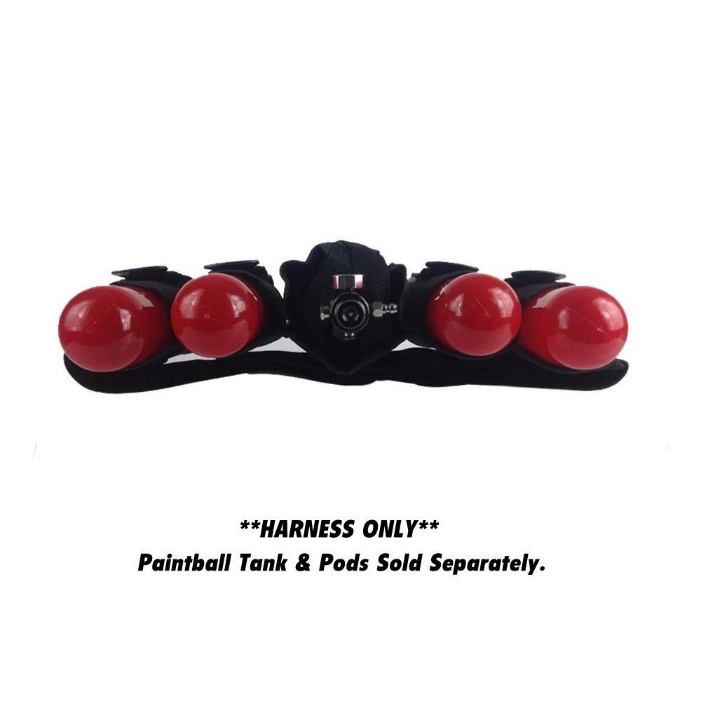 Maddog 4+1 Vertical Paintball Harness Black