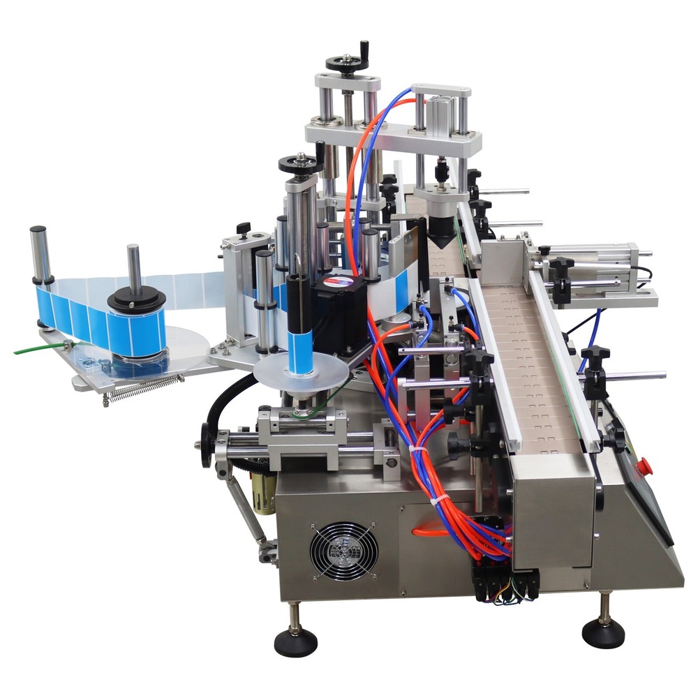 Automatic Square/Round Bottle Labeling Machine 110V Chain Plate Conveyor 1.9KW