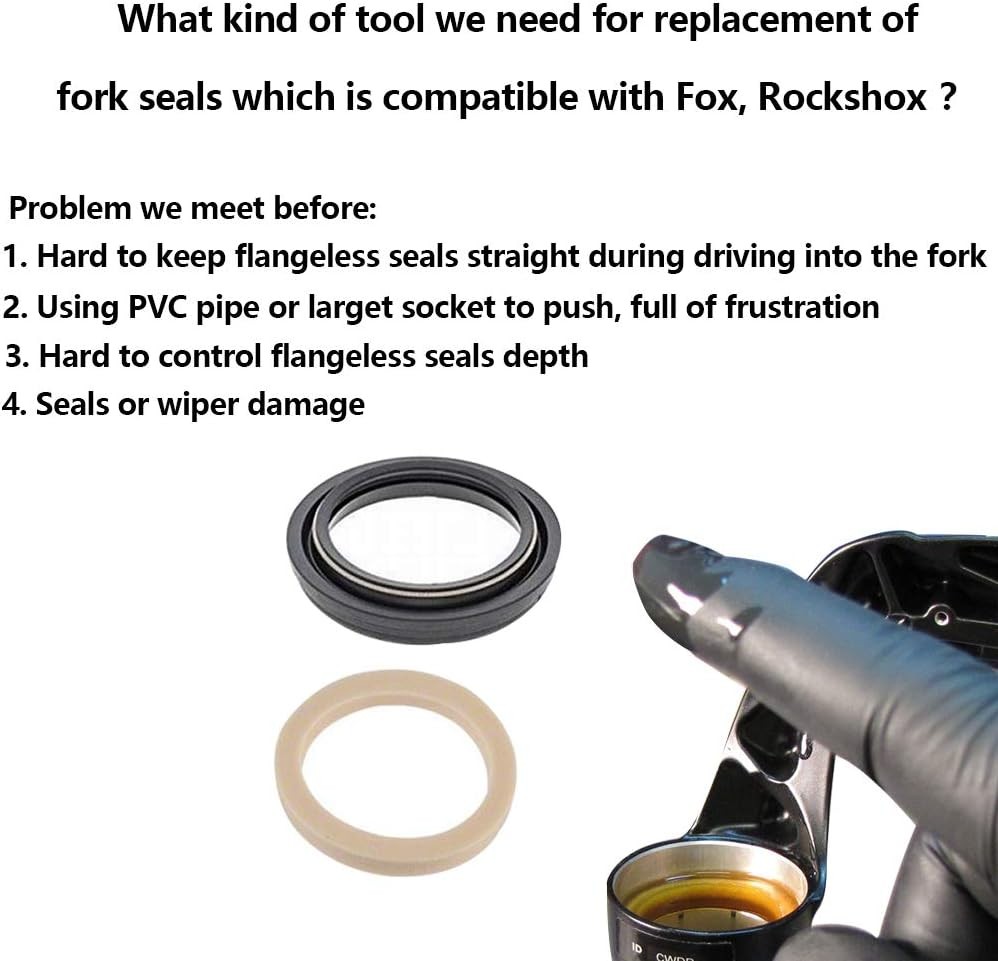 Dust Seal Installation Tool Fork Driver Wiper Black