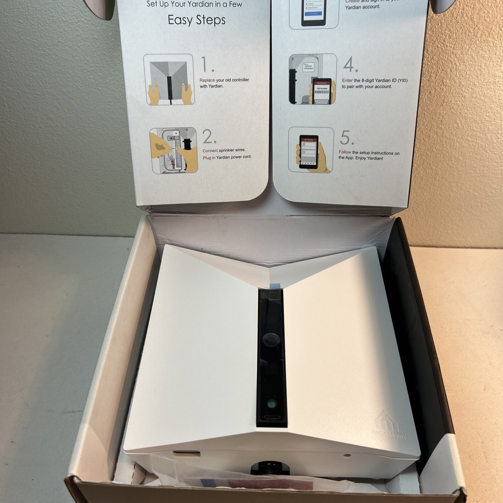 Yardian Wifi Smart 8 Zone Sprinkler Controller & Security Camera Aeon Matrix￼