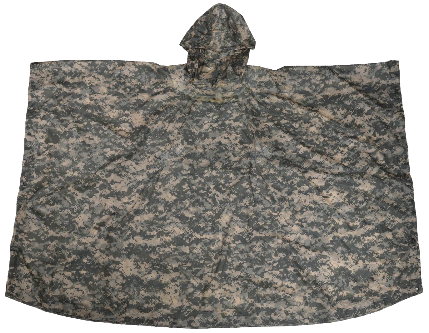 DAMAGED US Military ACU Wet Weather Poncho Liner Waterproof UCP Camo Army Tarp