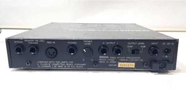 YAMAHA FX500 Simul Effect Processor Made In Japan Effect Rack w/PowerSupply rare
