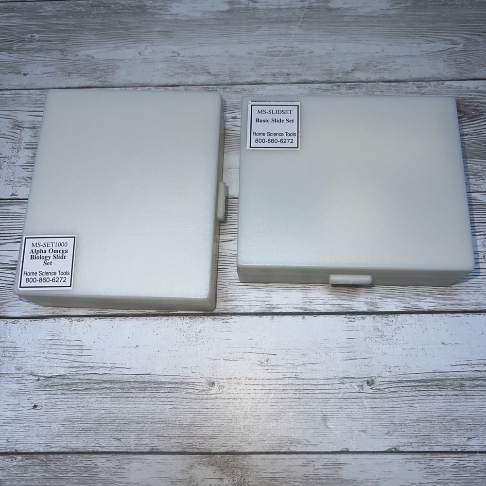 Home Science Tools Slide Set Alpha Omega Biology Set & Basic Slide Set