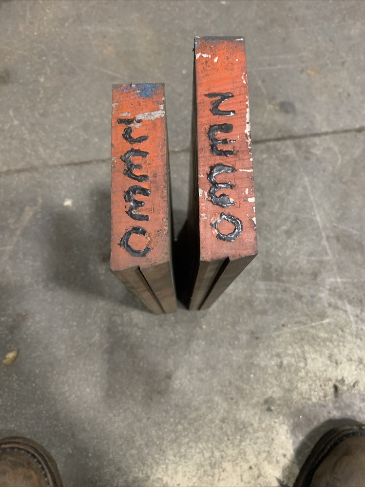(2) 12” Dies Pair Used Press Brake Tooling