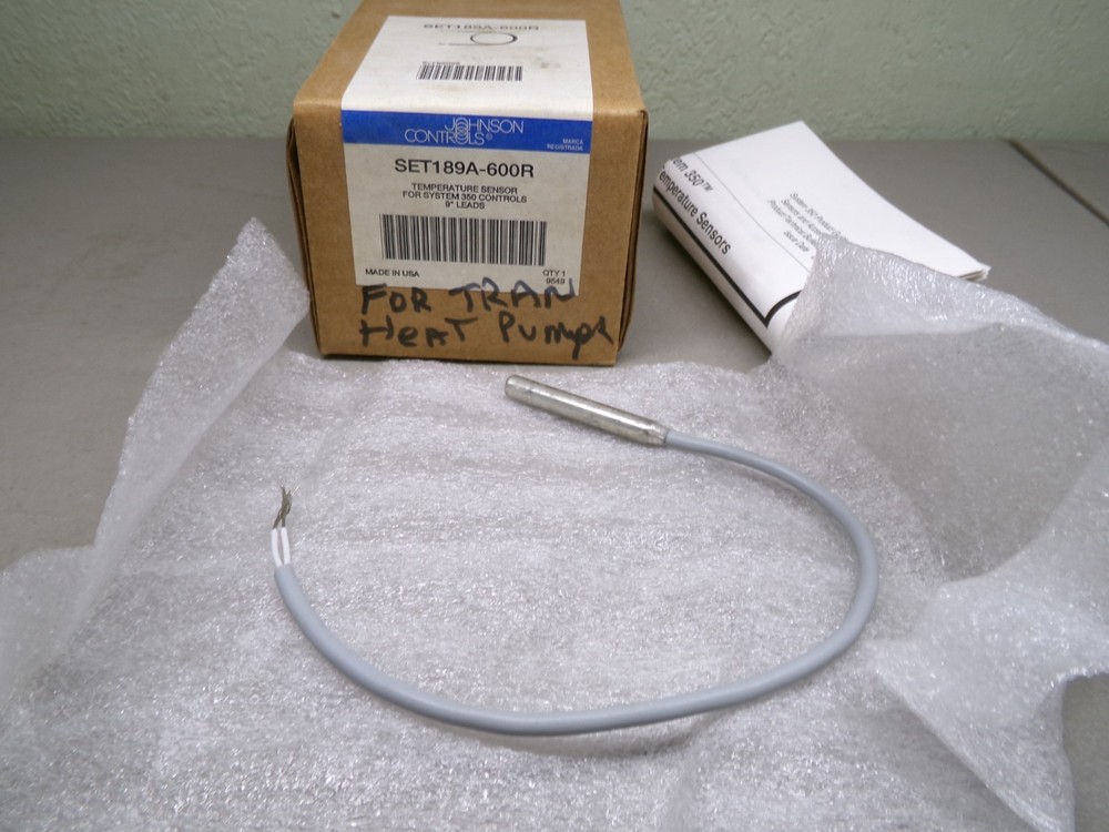 JOHNSON CONTROLS SET189A-600R TEMPERATURE SENSOR FOR SYSTEM 350