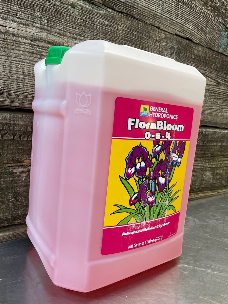 General Hydroponics Florabloom Nutrient Solution 6 Gallon Container