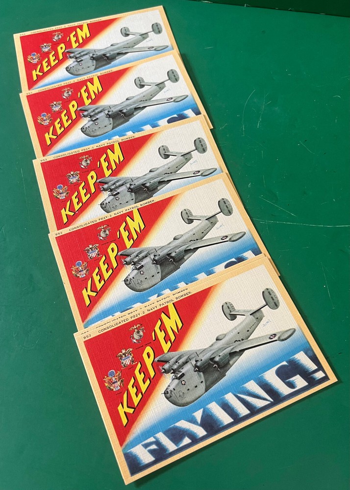 CONSOLIDATED PB2Y-2 CORONADO 1943 POST CARD GROUPING