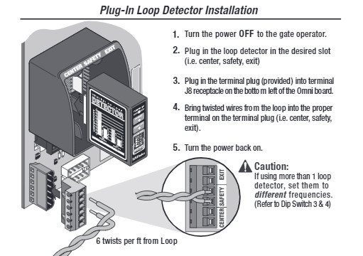 Elite AELD Plug-in Loop Detector Liftmaster Vehicle Gate Exit Safety Sensor