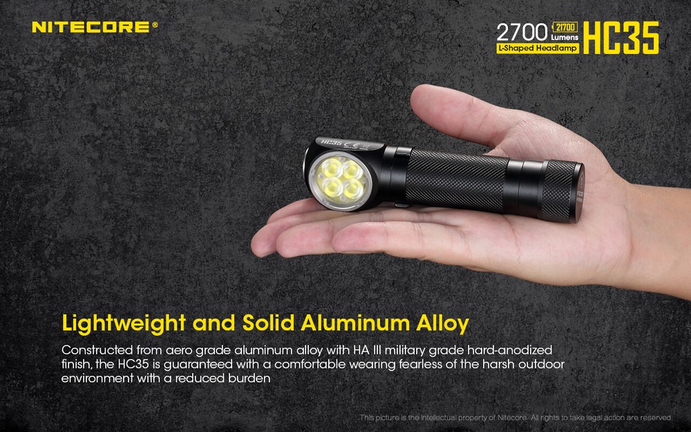 NITECORE HC35 2700 Lumen USB Rechargeable Headlamp