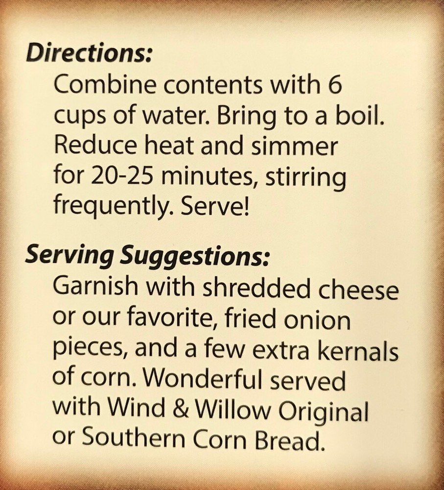 Wind & Willow, Soup Mix, Roasted Corn Chowder (60006)