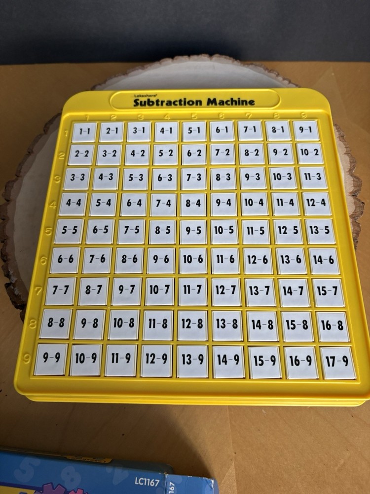 Lakeshore Subtraction Machine Math Educational Tool Push Button Teaching/Learn