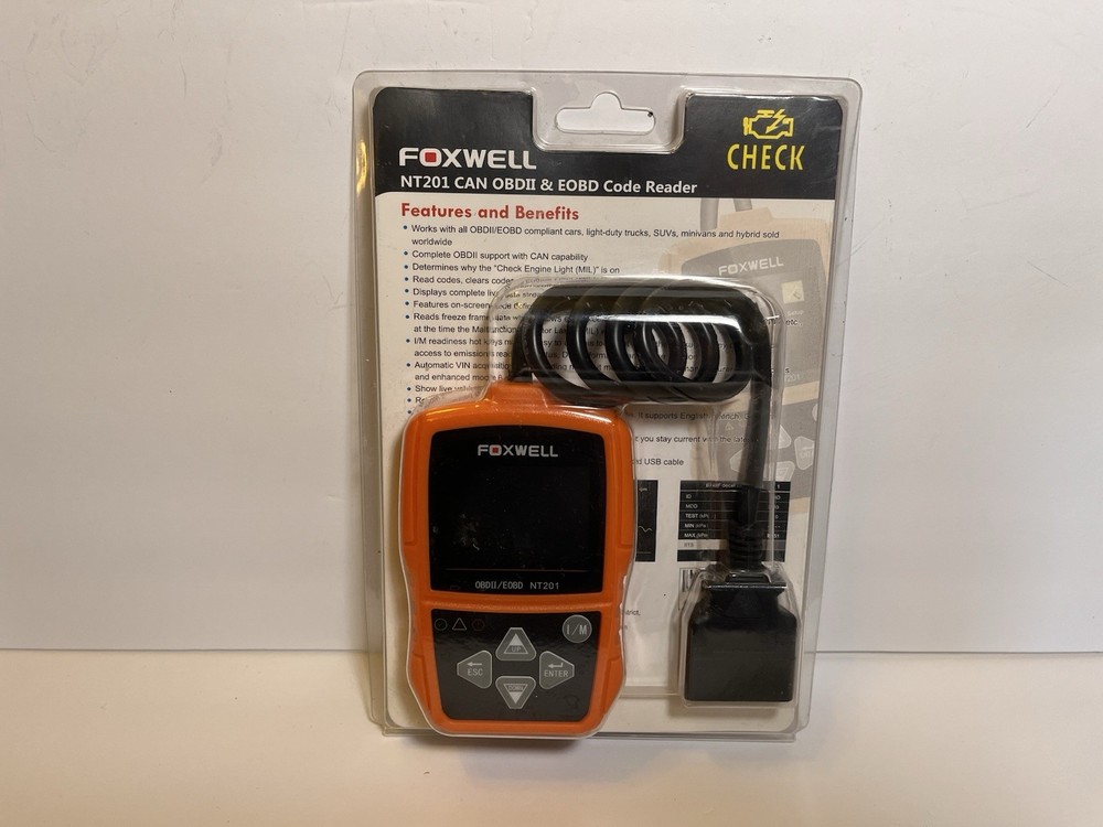 Foxwell NT201 Check Engine Light Fault Universal Code Reader Car Diagnostic Tool