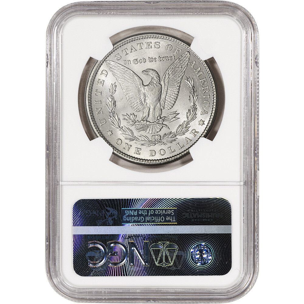 1896 US Morgan Silver Dollar $1 - NGC Brilliant Uncirculated