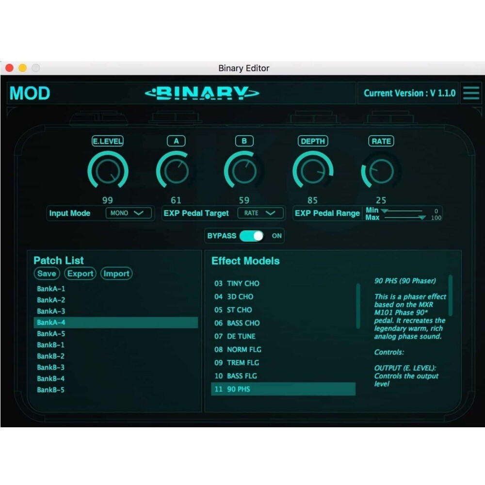 HOTONE BINARY EKO CDCM Delay Guitar USB FX Pedal