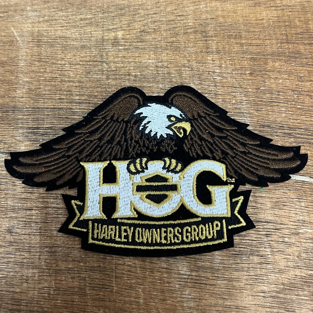 Authentic Harley Davidson Owners Group HOG Eagle Pin & Patch Lot