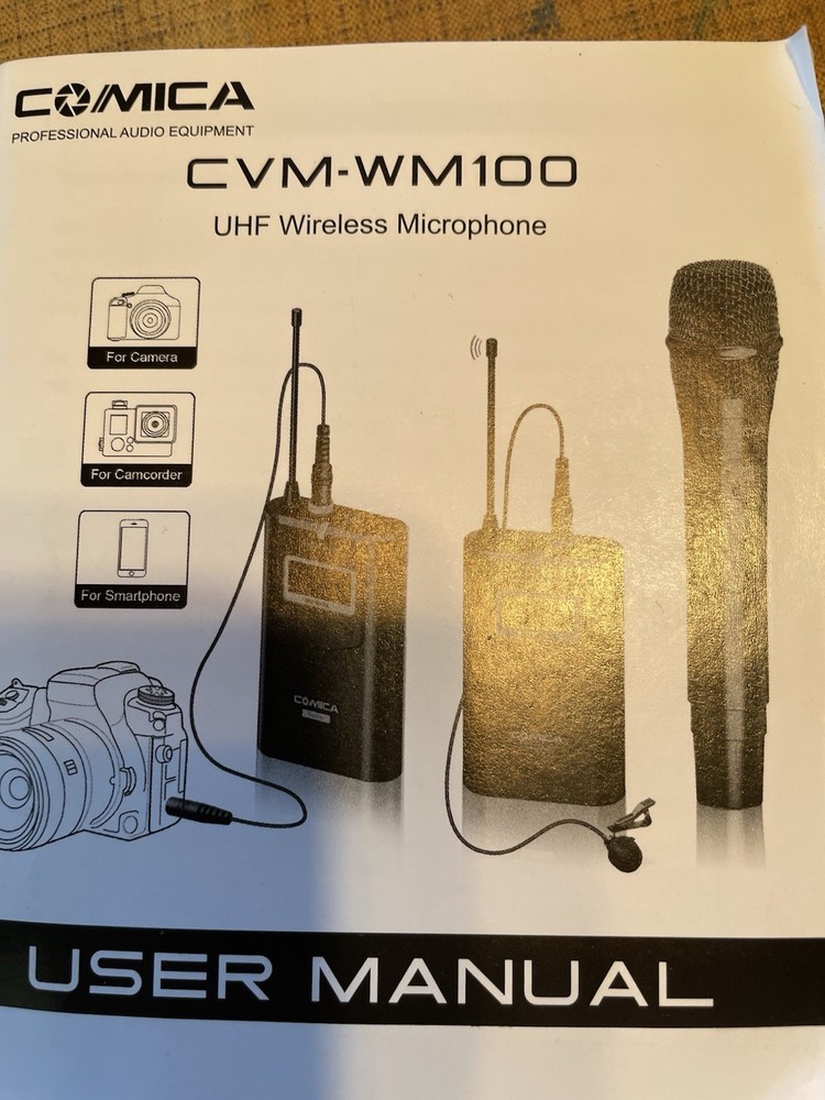 COMICA WM100 UHF WIRELESS MICROPHONE