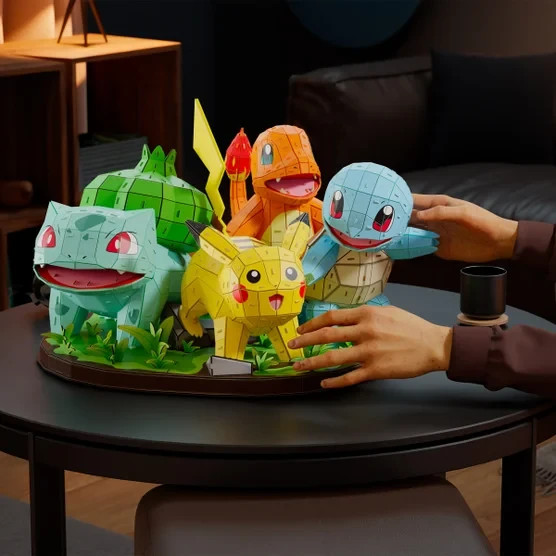 Boardwalk Puzzles 4D Build Pokémon Starter Set 3D Model Kit