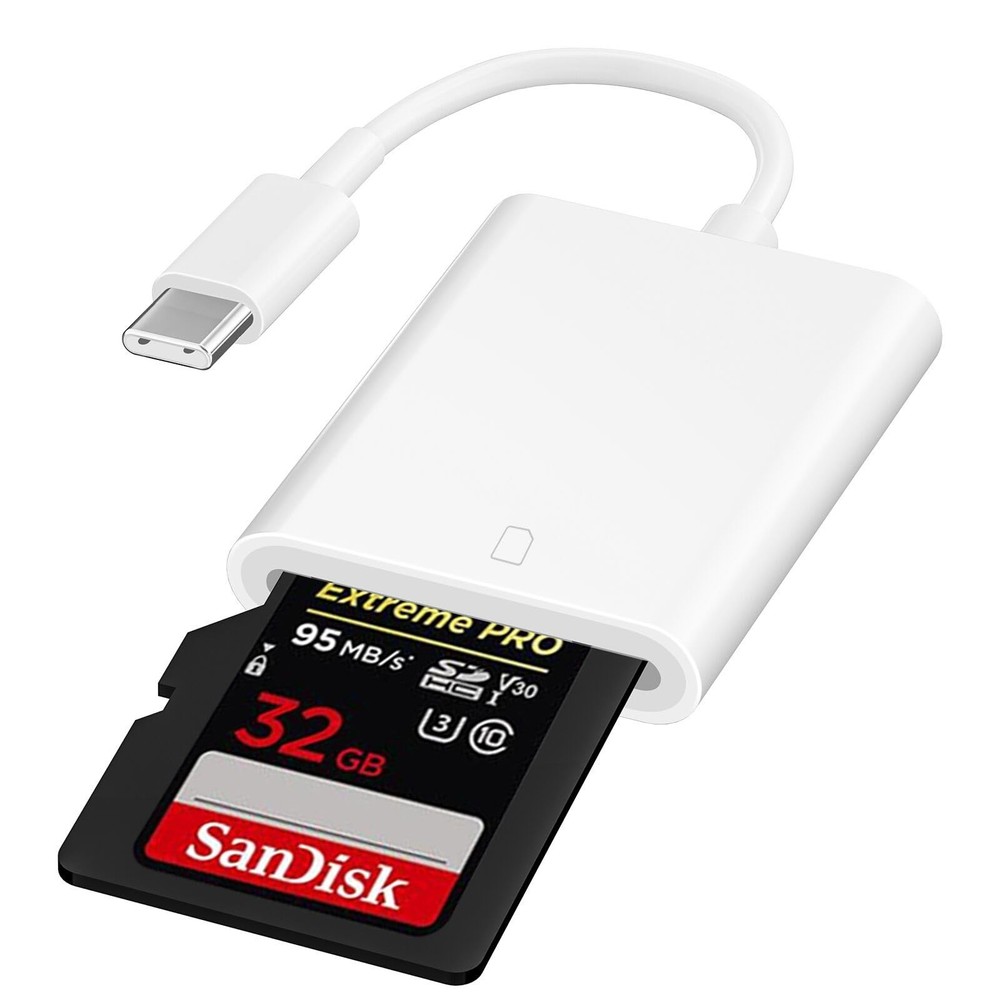 MFi Certified USB C to SD Card Camera Reader, SD Card Reader for iPhone15,Tra...