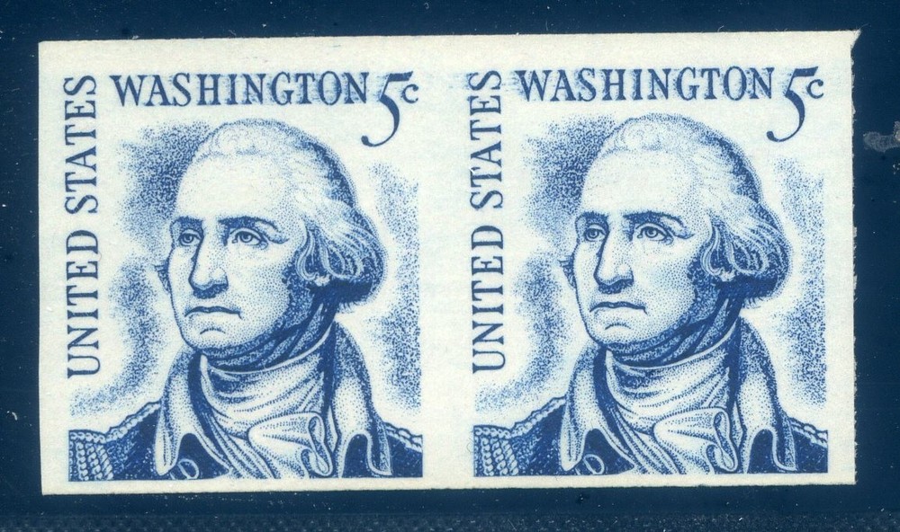 1304Cd, 5¢ Washington Imperf Pair, Mint NH, PSE Certificate, Scott $375