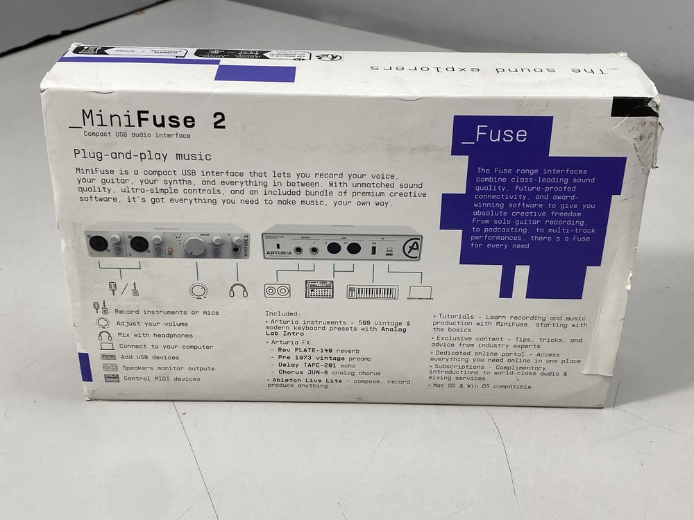 Arturia MiniFuse 2 USB-C Audio Interface - White