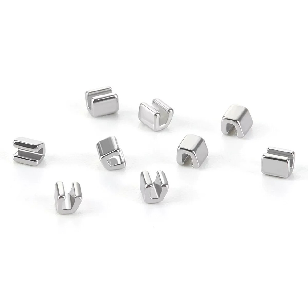 10Pcs/Pack Dental Orthodontic Stainless Stee Crimpable Hooks Stops Opened Type