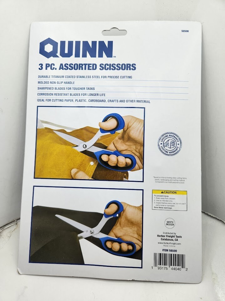 QUINN Assorted Scissors, 3-Piece