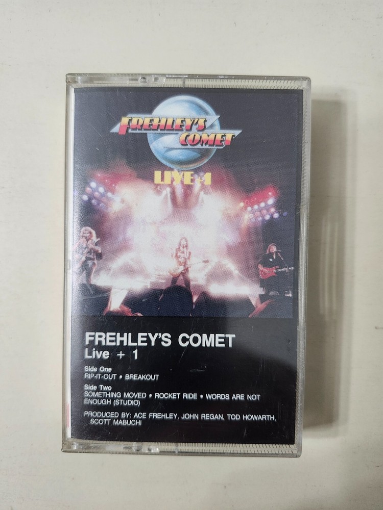 Ace Frehley Comet Live +1 Vintage Megaforce 5 Track Maxi Cassette KISS COOL!
