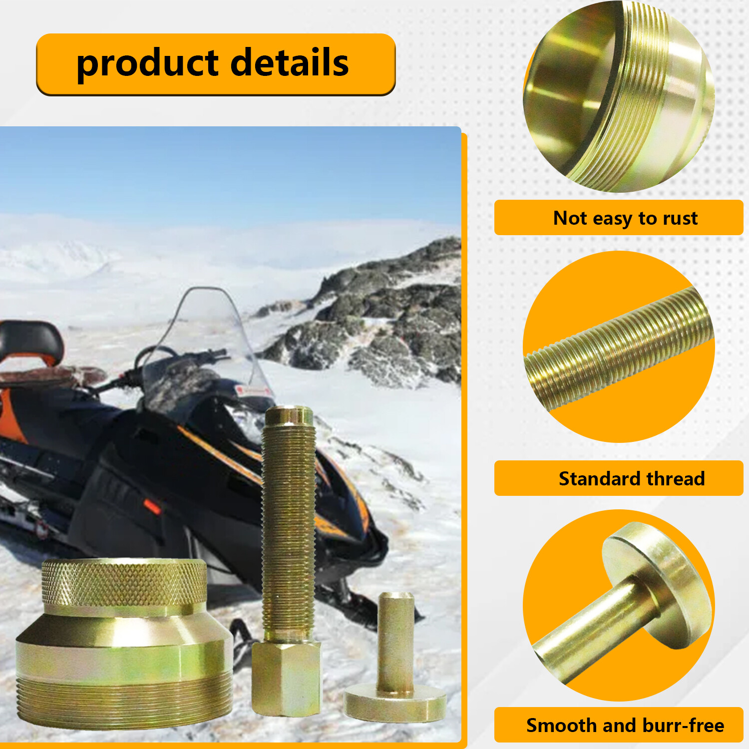 Snowmobile Flywheel Puller Remover Tool Kit for Ski Doo Renegade 600R 850 17-21