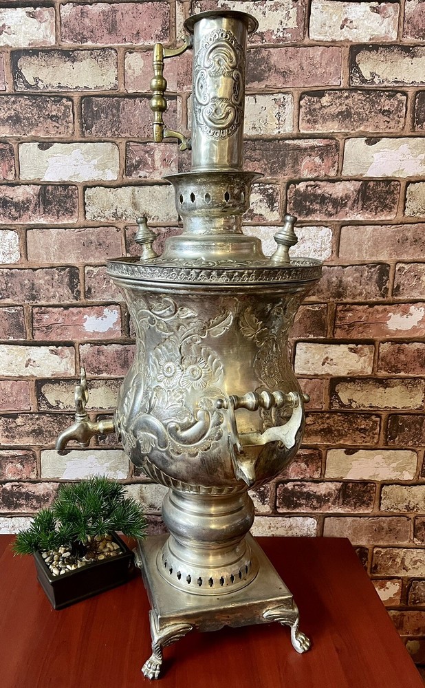 ANTIQUE MOROCCAN SAMOVAR 31” TALL