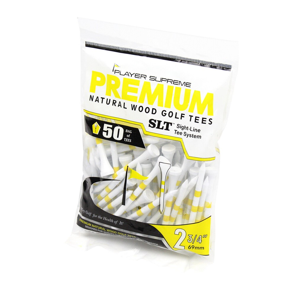 Player Supreme Sight Line Tees 50 Pack 2 3/4" Yellow