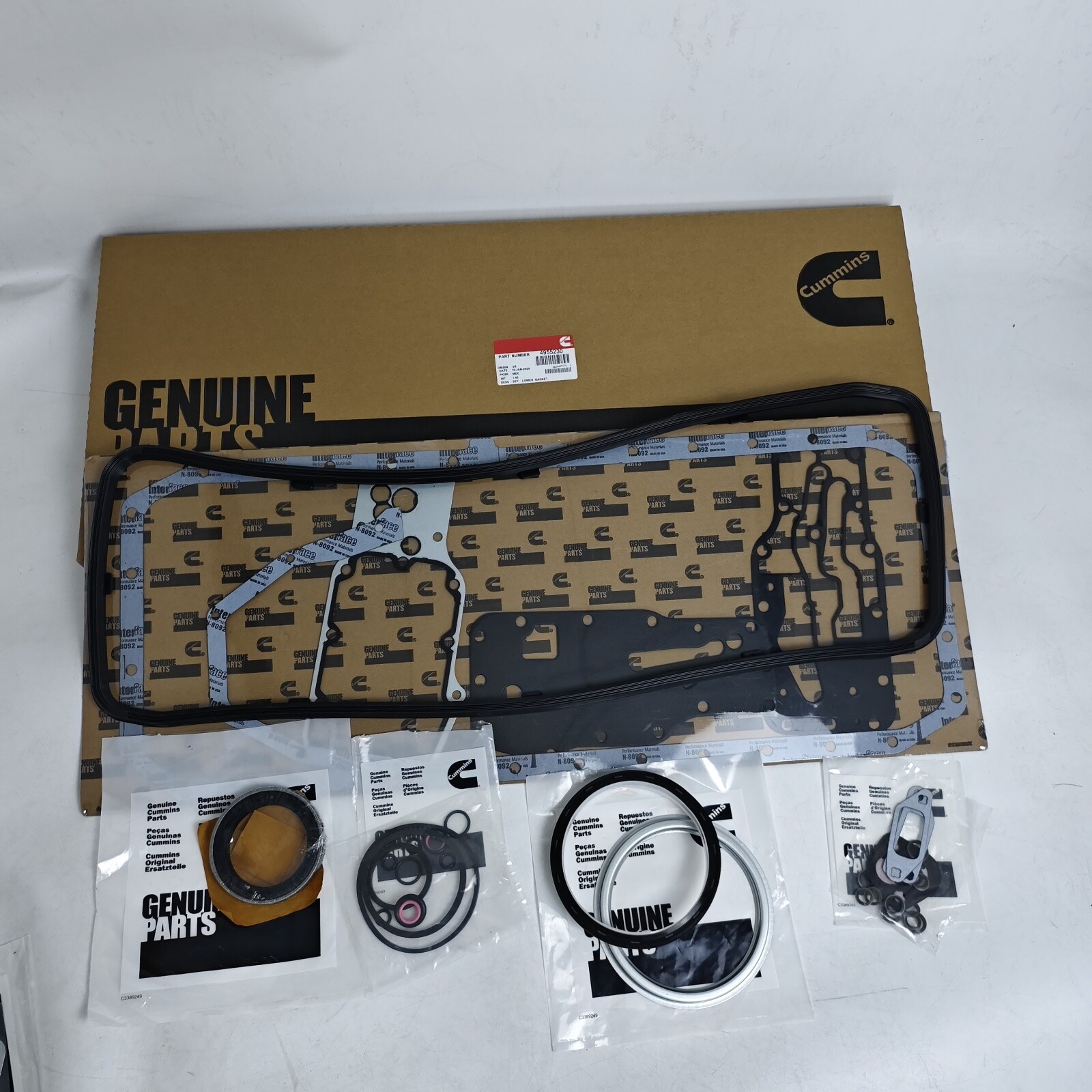 Upper+Lower Overhaul Engine Gasket Set for Cummins 6.7L ISB QSB 4955229 4955230