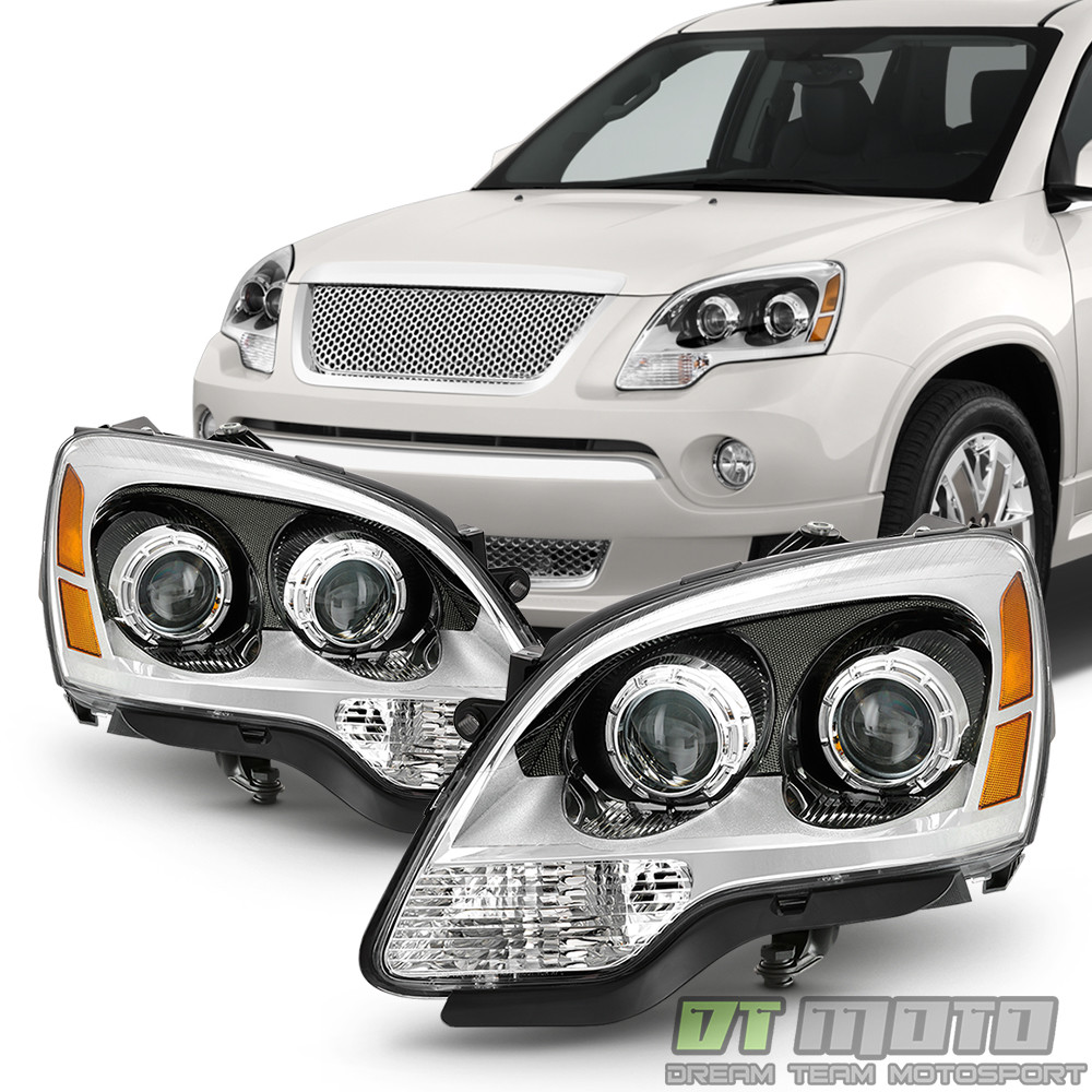 2007-2012 GMC Acadia Projector Headlights Headlamps Replacement Left+Right Set