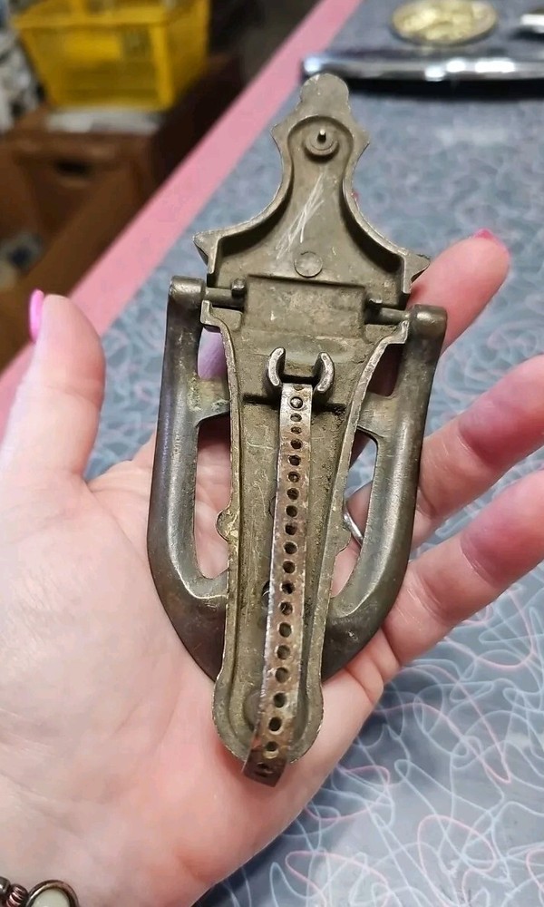 Vintage Solid Brass Door Knocker Satin Copper Look Finish Heavy