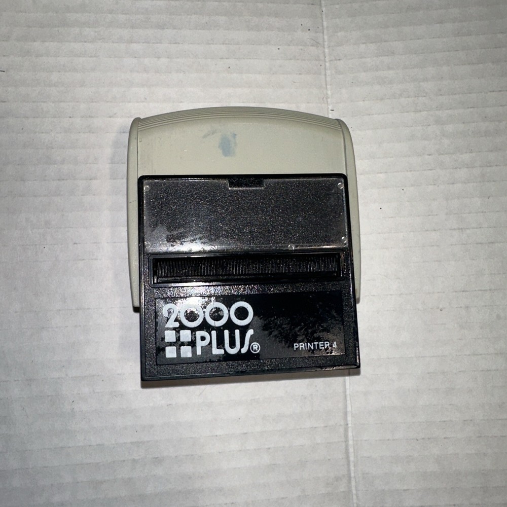 2000 Plus Printer 4 Custom Message Stamp Self-Inking Printer 1-1/4" x 2-3/4"