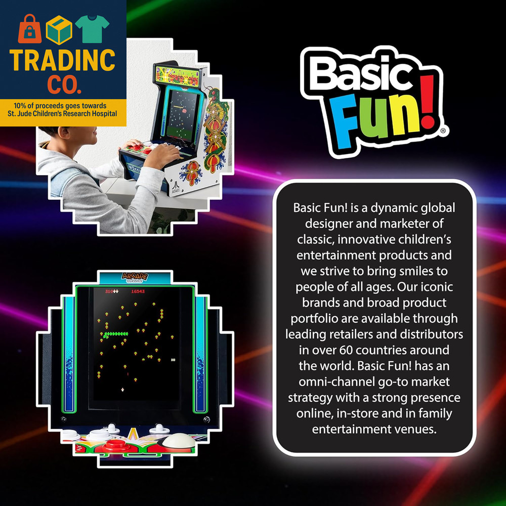 - Atari Centipede Counter Series Game Machine, 5 Games, 8" Liquid Crystal Screen