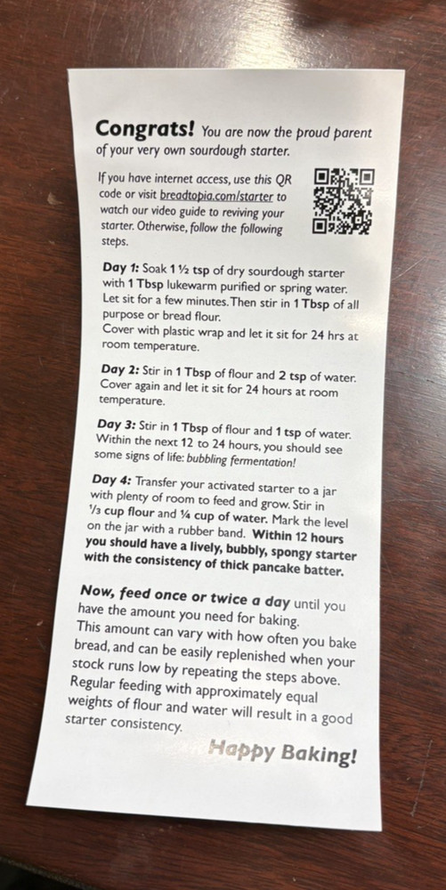 Breadtopia Sourdough Starter Kit NIB