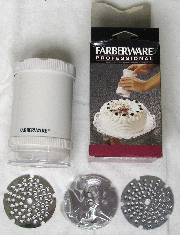 Farberware Professional Multi Grater 3 Interchangeable Blades Storage Container