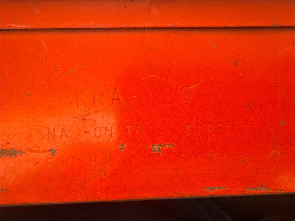 Vintage Snap-On Tool Box for Socket Set KRA 280 Date Code 72 KRA-280
