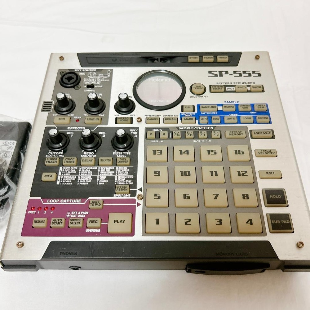 Roland SP-555 Sampler DTM MIDI Performance Unit Excellent with Power Cable