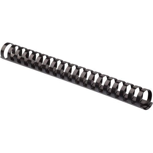 Fellowes Plastic Binding Combs - Black, 1" Diameter 5232801