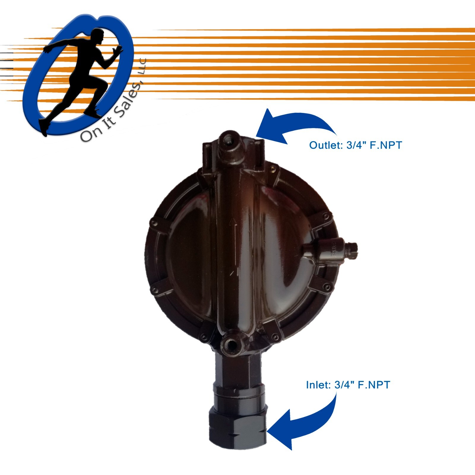 Rego Regulator LV4403B66 Low Pressure 2nd Stage 3/4" F.NPT x 3/4" F.NPT
