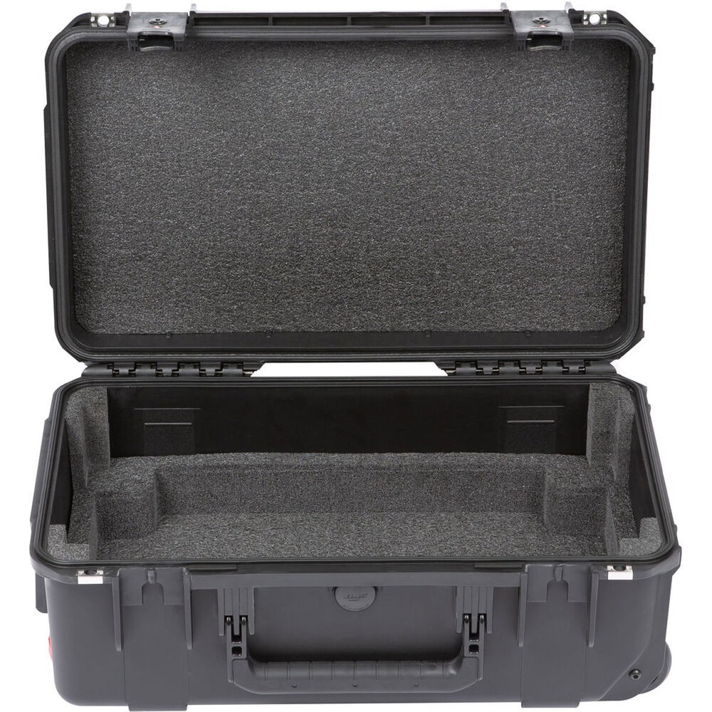 SKB iSeries 2RU Injection Molded Fly Rack Waterproof Wheeled Case, 9" Depth