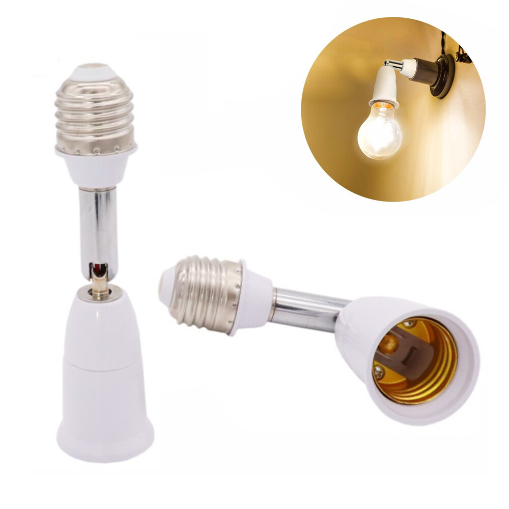 E26/E27 Light Socket Extender 4.5 " Extension adjustable vertical 90° Horizontal