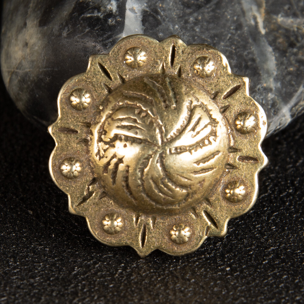 Floral Concho Screw Back Ornament