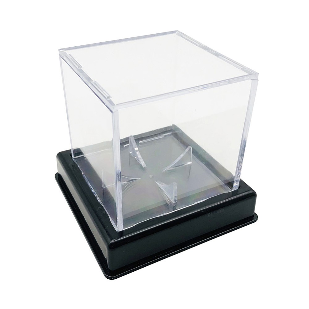 4Pcs Baseball Display Case Acrylic Cube - UV Protected Acrylic Baseball Holder