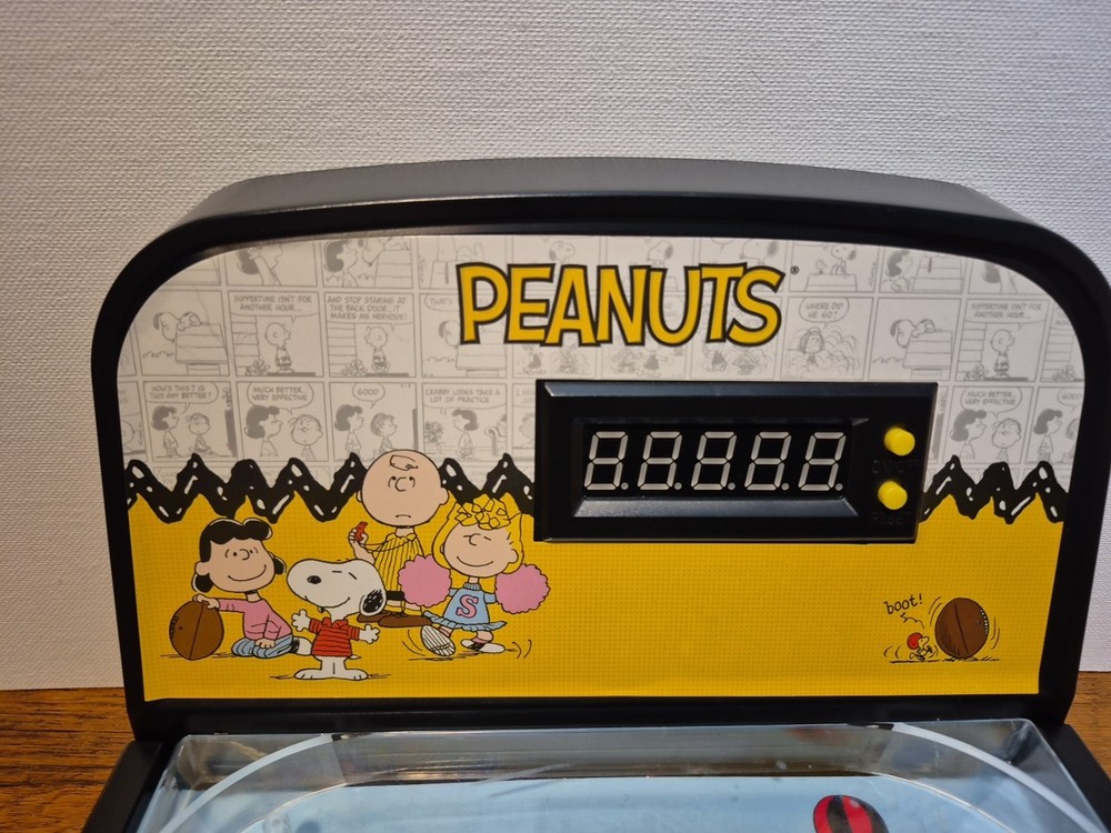 Peanuts Tabletop Electronic Pinball NoBox LOOSE tested Works