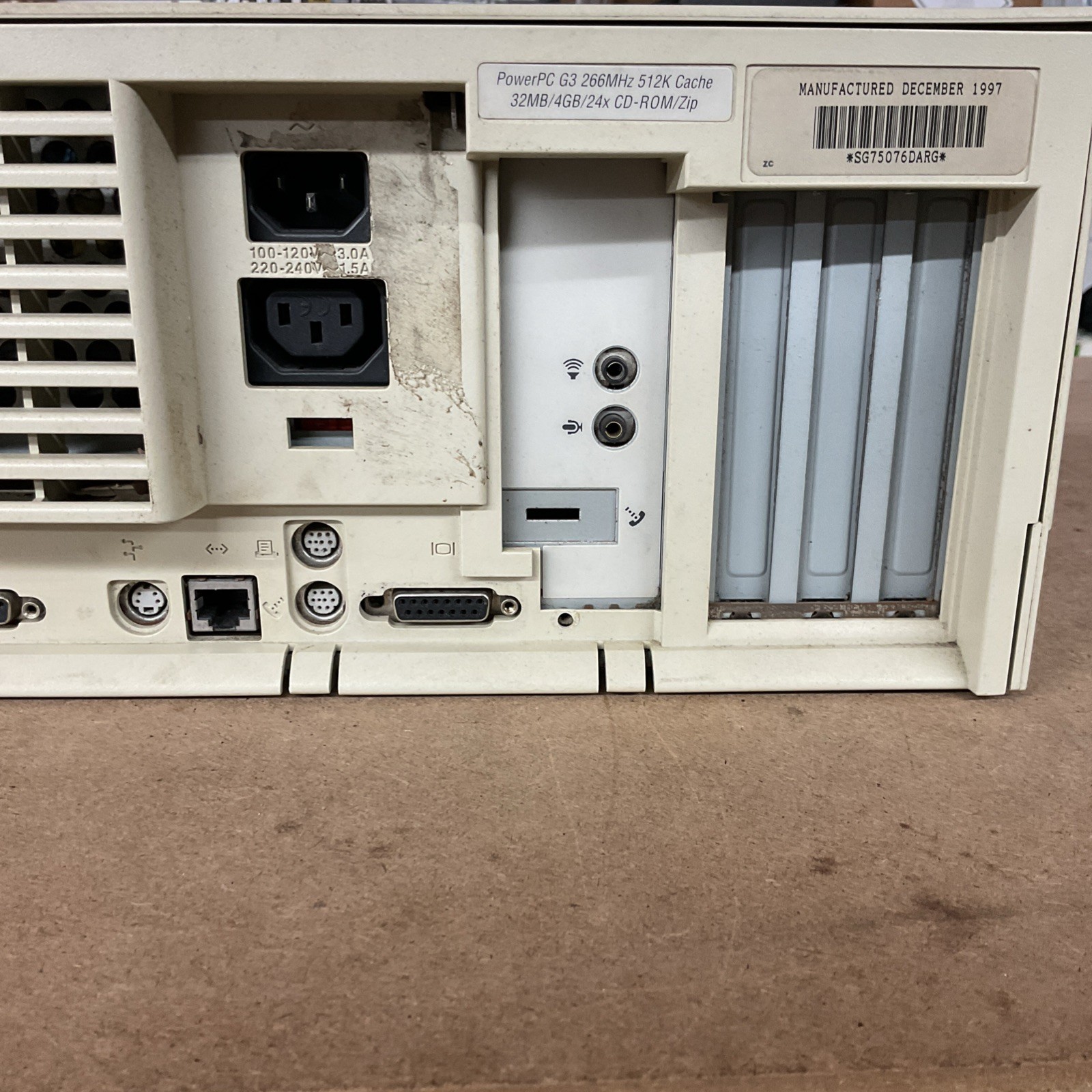 Vintage Apple Power Macintosh G3 PowerPC Computer Model M3979 - Untested