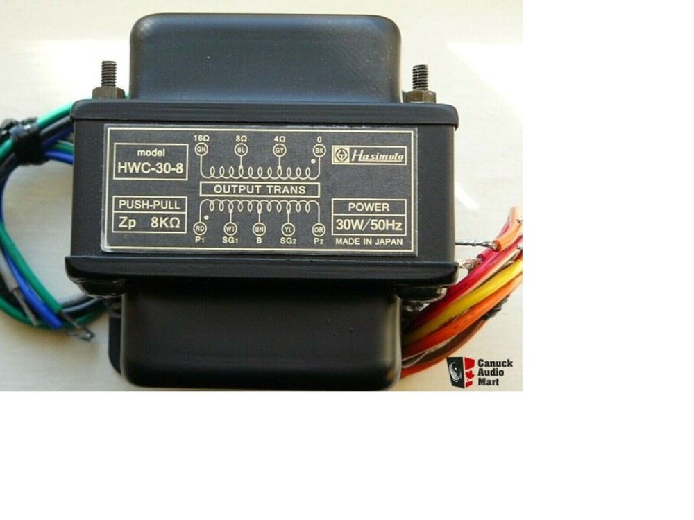 Hashimoto HWC-30-8 Output Transformer For Push-Pull (With SG tap)