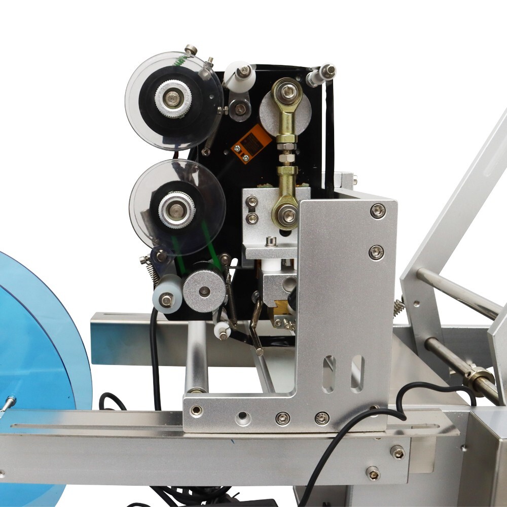 Round Bottle Labeler Coding Machine with Printer Labeling Machine3-15m/min Speed