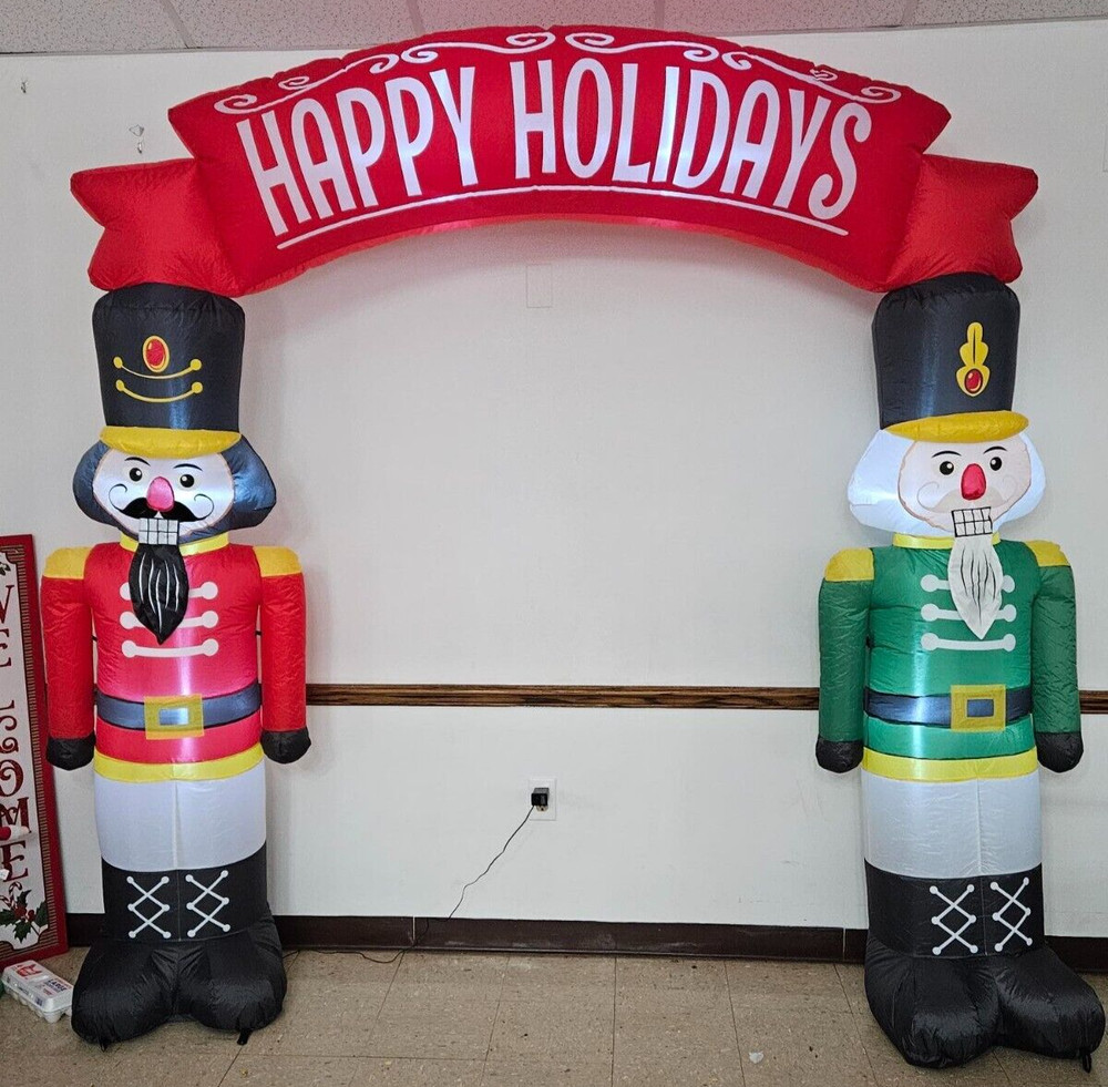 Airflowz 8ft Tall Nutcracker Archway Christmas Inflatable
